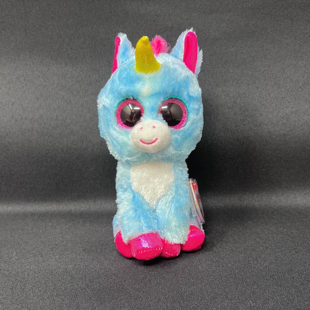 Ty Beanie Boo Stitches Blue Unicorn Plush 6" Michaels Exclusive Swing Tag - Picture 1 of 7